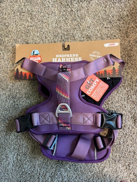 Arcadia Trail Neoprene Harness For Dogs Size LARGE Purple BENEFITS CHARITY Arcadia Trail Neoprene Harness For Dogs Size LARGE Purple BENEFITS CHARITY
