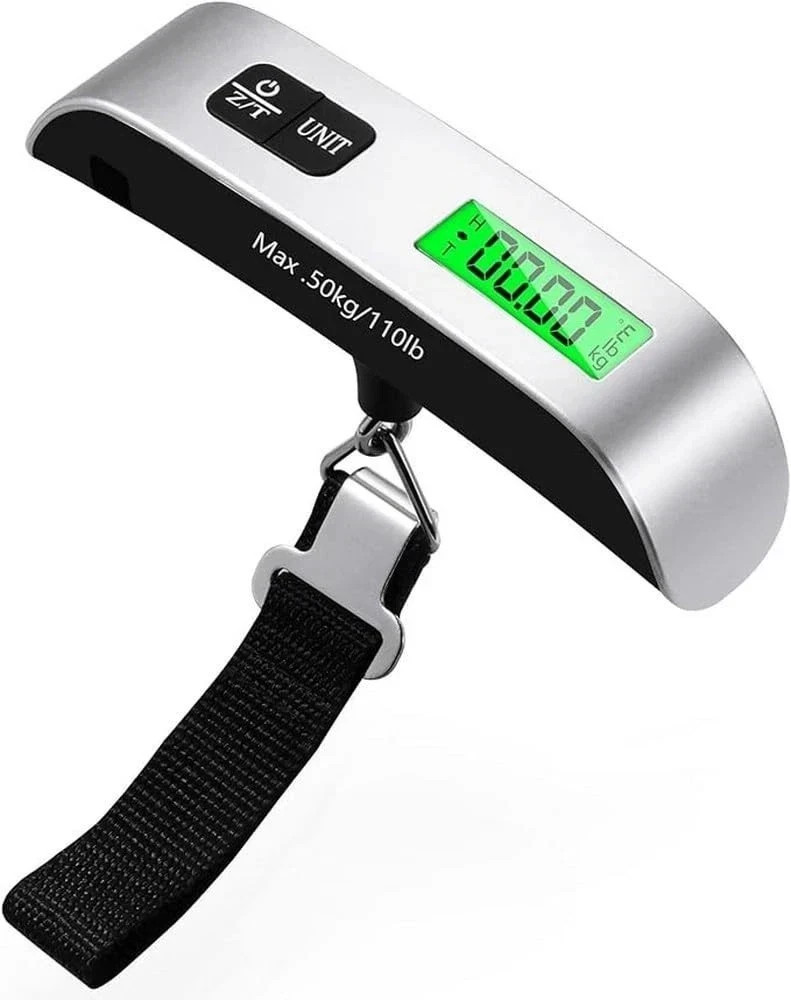 New Luggage Scale 110lb 50kg Portable Travel LCD Digital Hanging Weight No batte New Luggage Scale 110lb 50kg Portable Travel LCD Digital Hanging Weight No batte