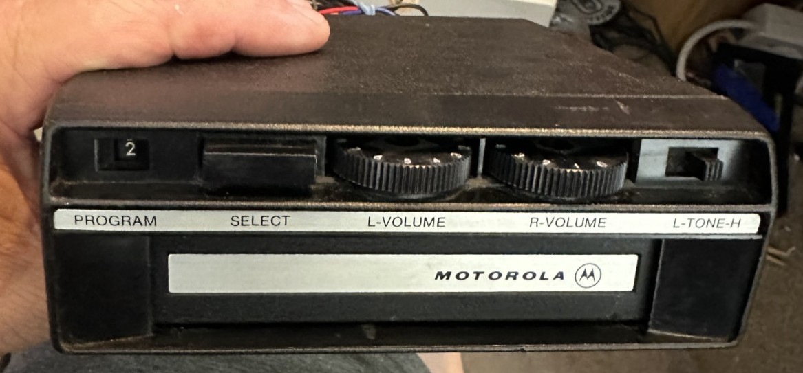 Vintage Motorola TM124S1 8 track car player  Untested Excellent Condition