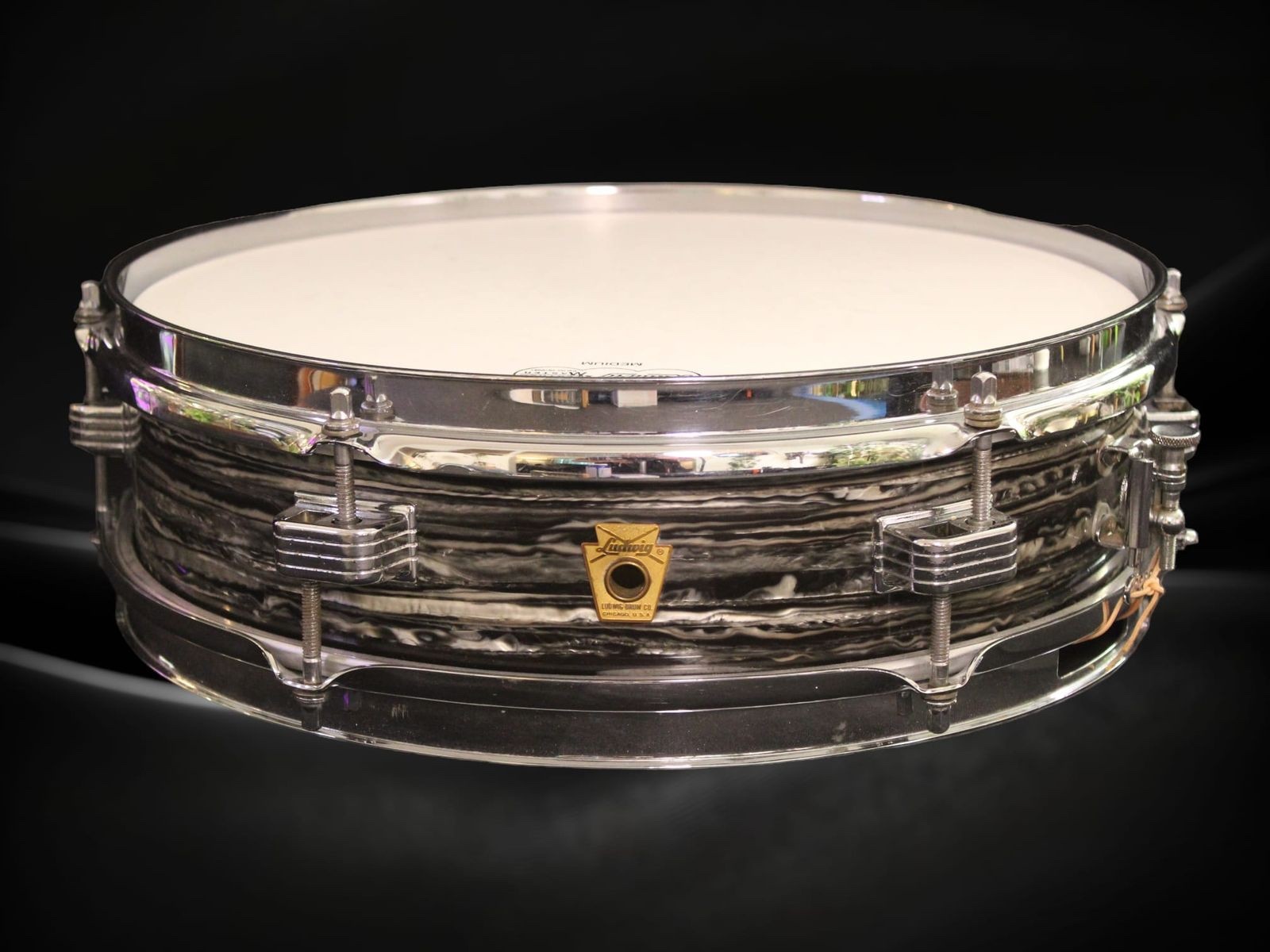 Ludwig No. 905 Jazz Combo 3x13 Snare (1965) - Oyster Black Pearl, Serial# 126941
