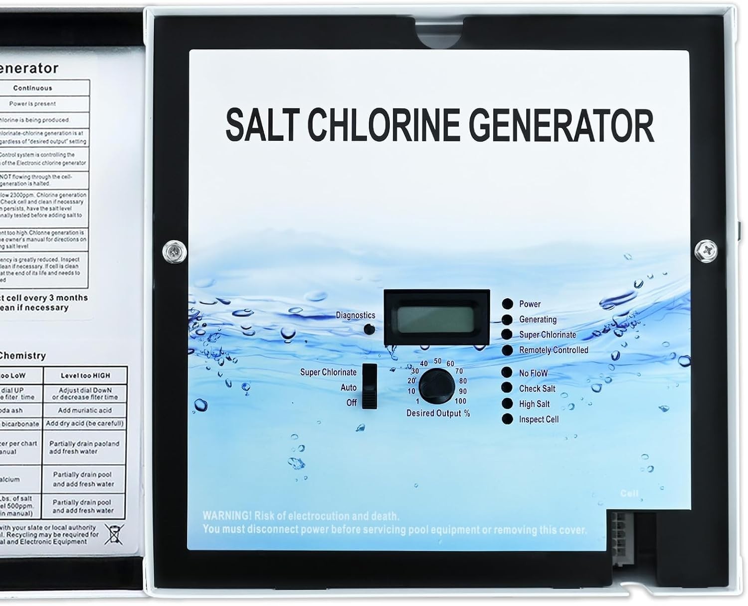 FOWBOA GLX-CTL-RITE Control Unit for Hayward AquaRite T-Cell-3/9/15 Open Box