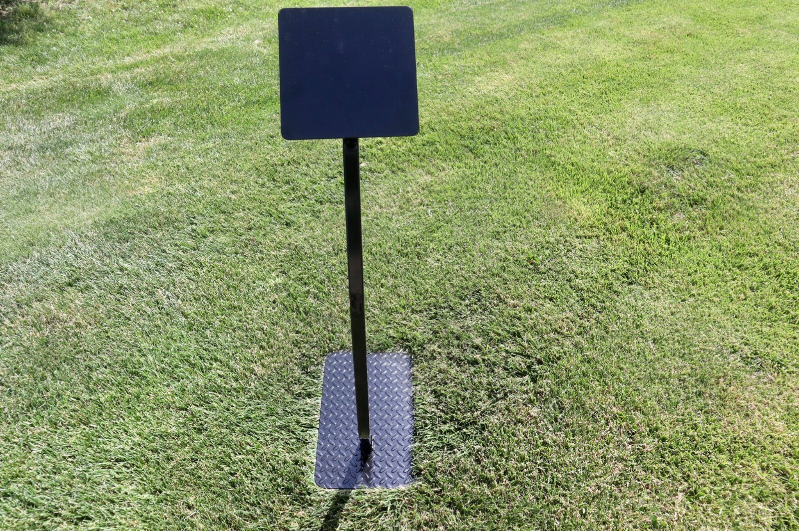 New Car Show Stand Sign Holder Steel Gloss Black 3-Piece Portable Wind-Proof