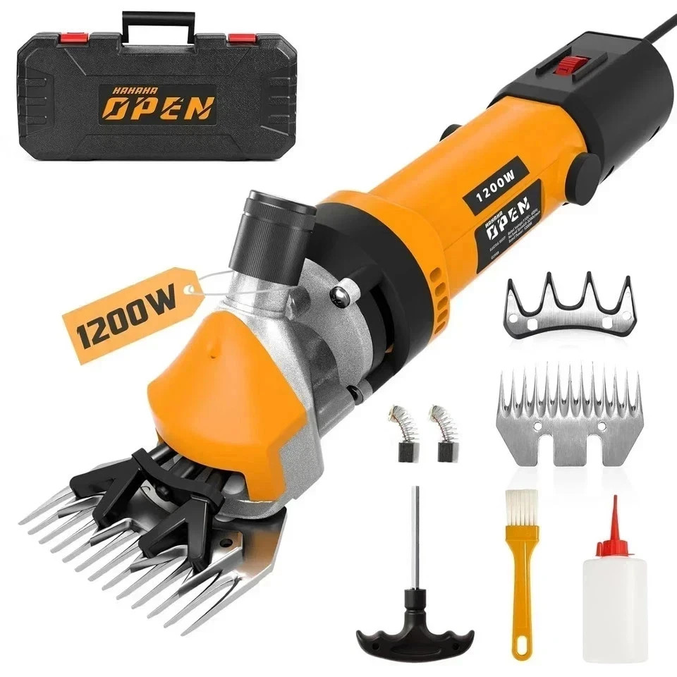 1200W Sheep Shears Clippers, 3200RPM 6-Speed Adjustable Heavy Duty Electric Shee 1200W Sheep Shears Clippers, 3200RPM 6-Speed Adjustable Heavy Duty Electric Shee