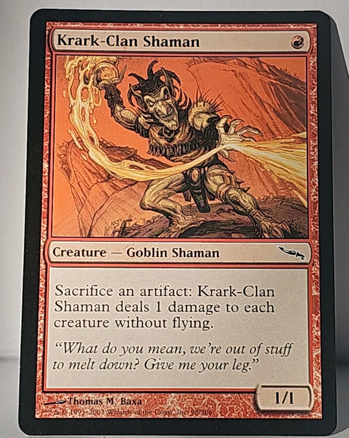 Mtg 🔥🔥 Krark-Clan Shaman 🔥🔥Mirrodin Regular MT/NM Magic The Gathering