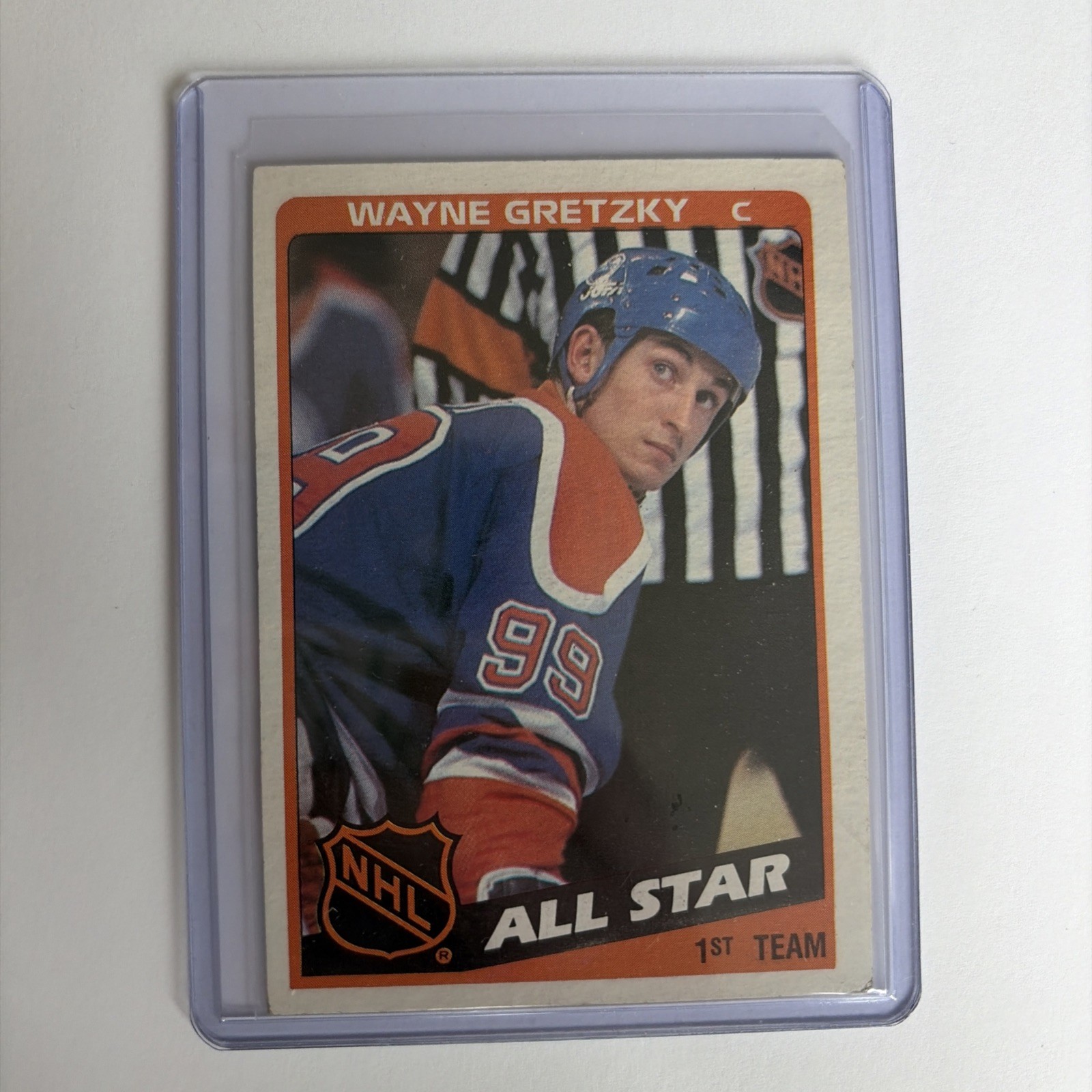 original vintage 1984-85 Topps All Star #154 Wayne Gretzky AS EX SEE PHOTOS