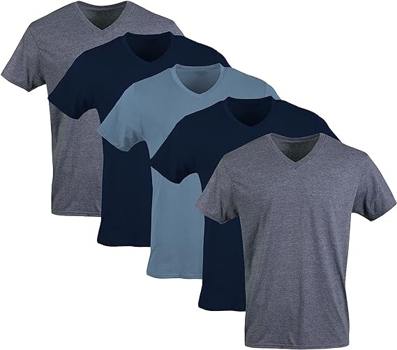 Gildan Men\'s V-Neck T-Shirts, Multipack, Style G1103 LARGE Gildan Men\'s V-Neck T-Shirts, Multipack, Style G1103 LARGE