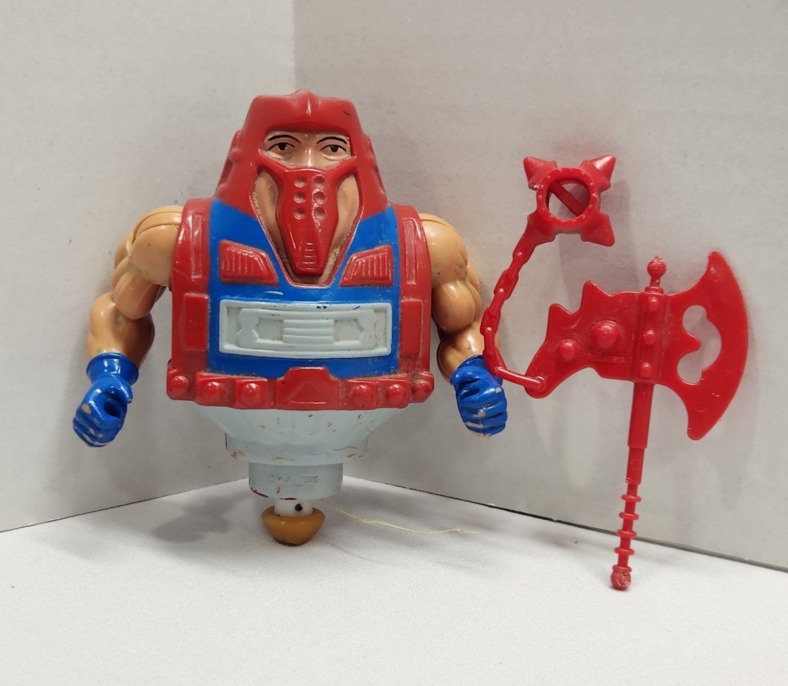 Vintage 1987 He-Man MOTU Rotar Action Figure - with 1 Weapon 