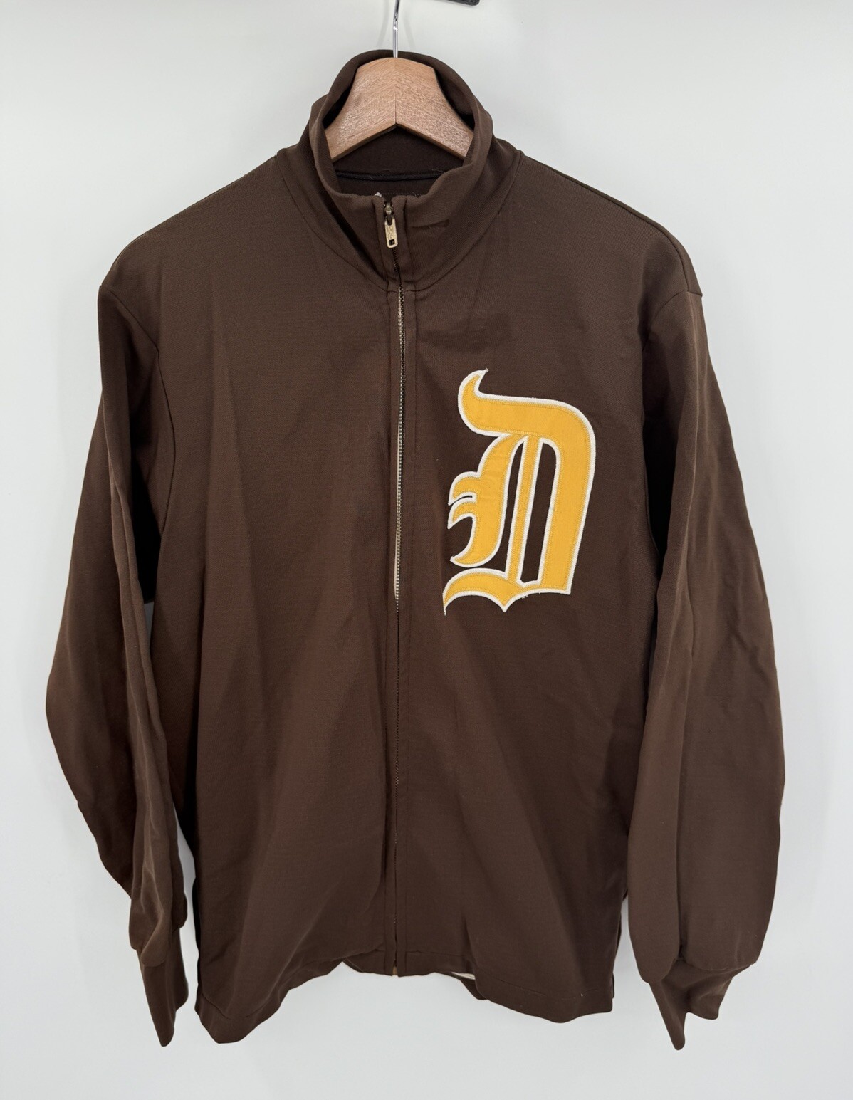 Vintage 50’s Spanjian Pasadena Detroit Tigers Full Zip Jacket Talon Zip Size 38