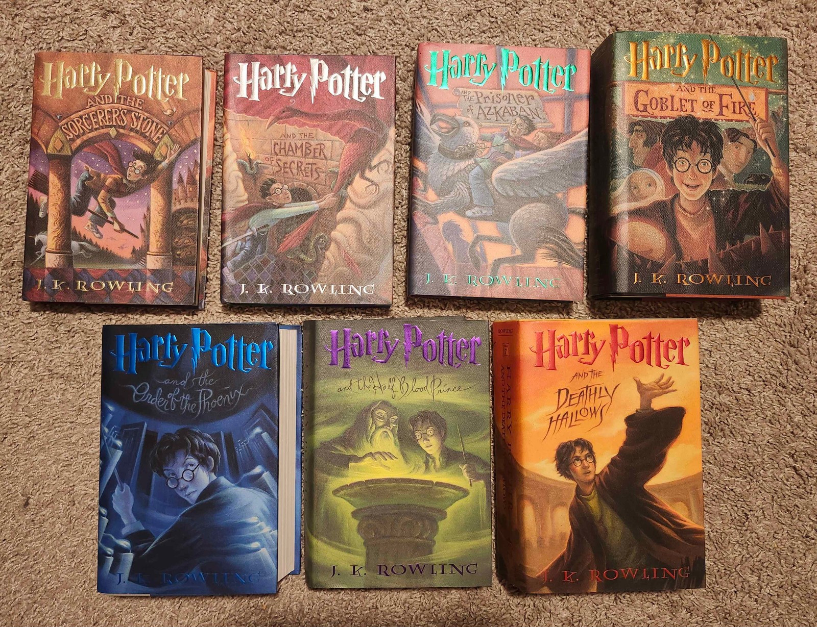 Harry Potter Complete Book Set - First Edition Never Opened Hard Cover Harry Potter Complete Book Set - First Edition Never Opened Hard Cover