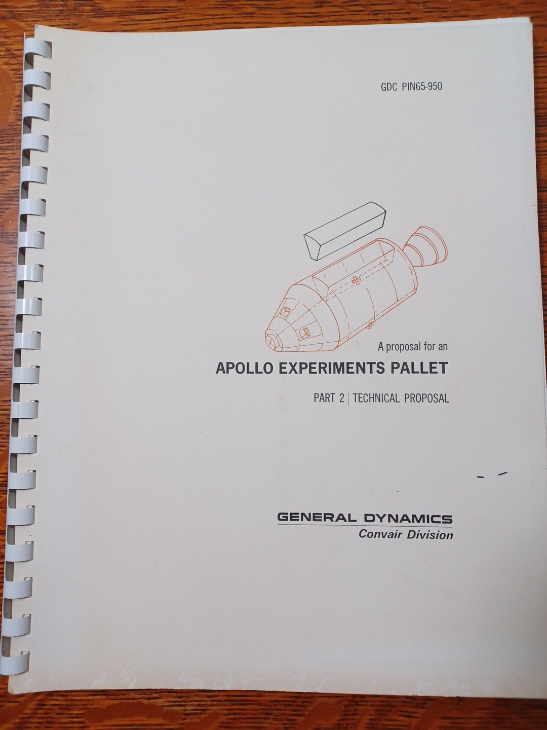 1965 NASA Apollo Experiments Pallet Part 2 Technical Proposal JRR36 1965 NASA Apollo Experiments Pallet Part 2 Technical Proposal JRR36