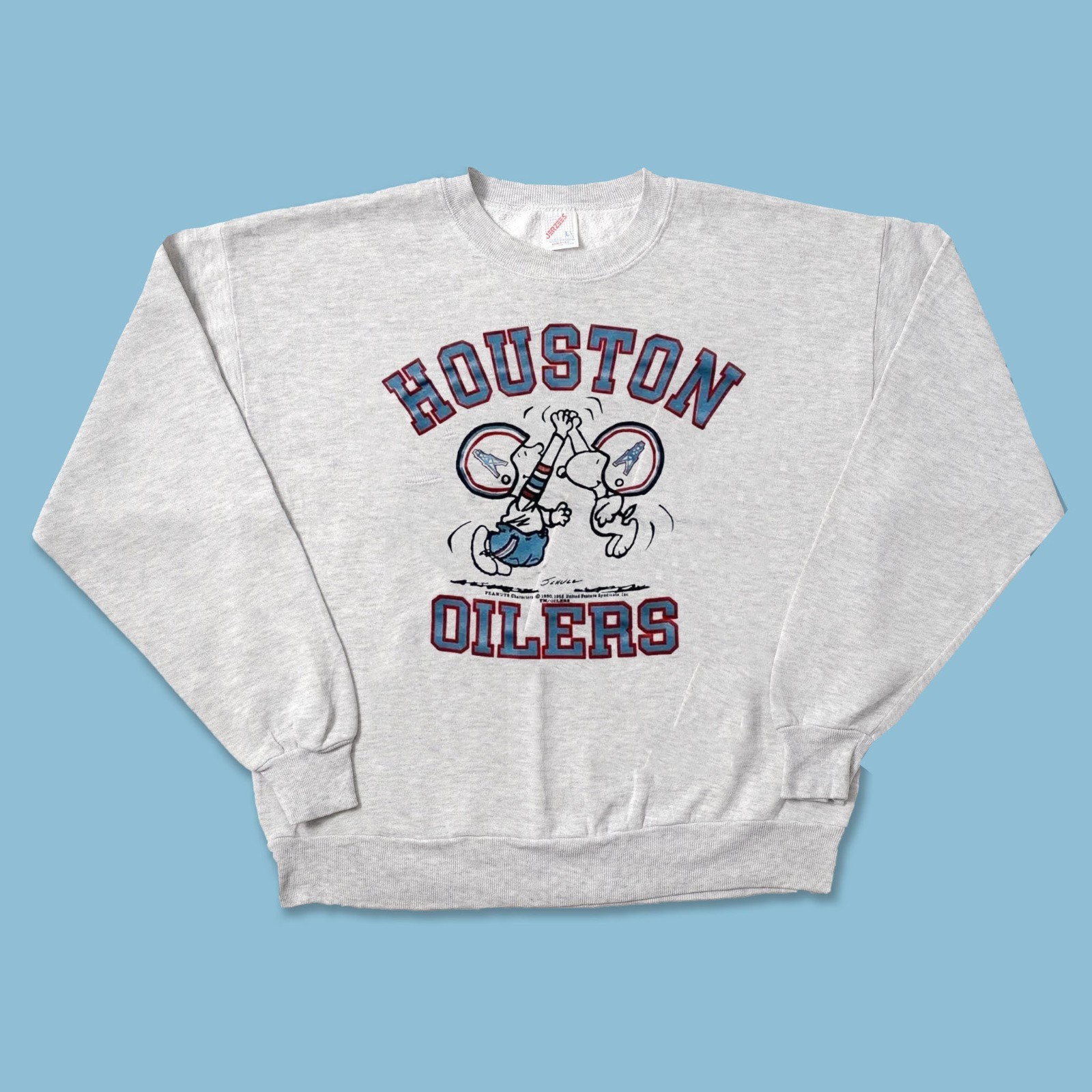 NFL Houston Oilers Snoopy unisex crewneck sweatshirt QT5113