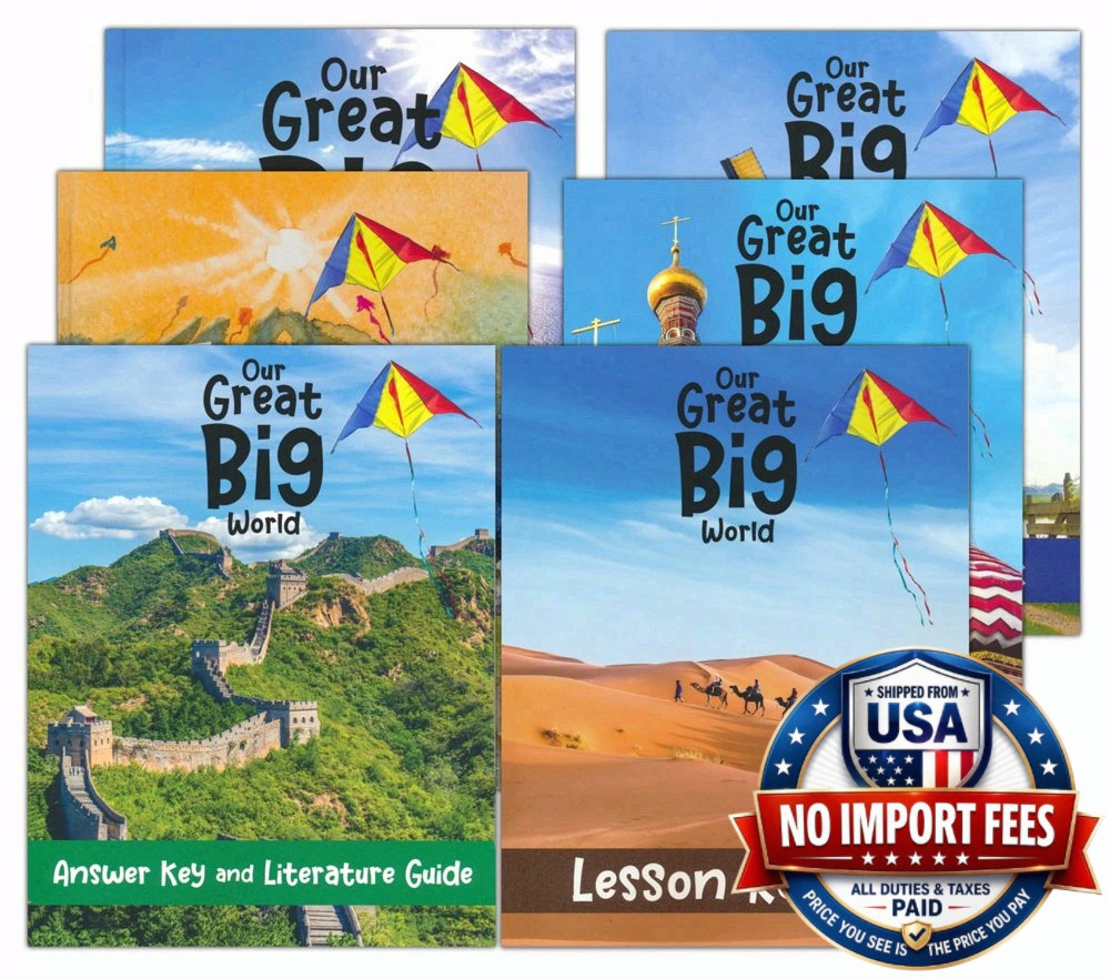 Notgrass Our Great Big World Curriculum Set Grades 1-4 Homeschool NEW