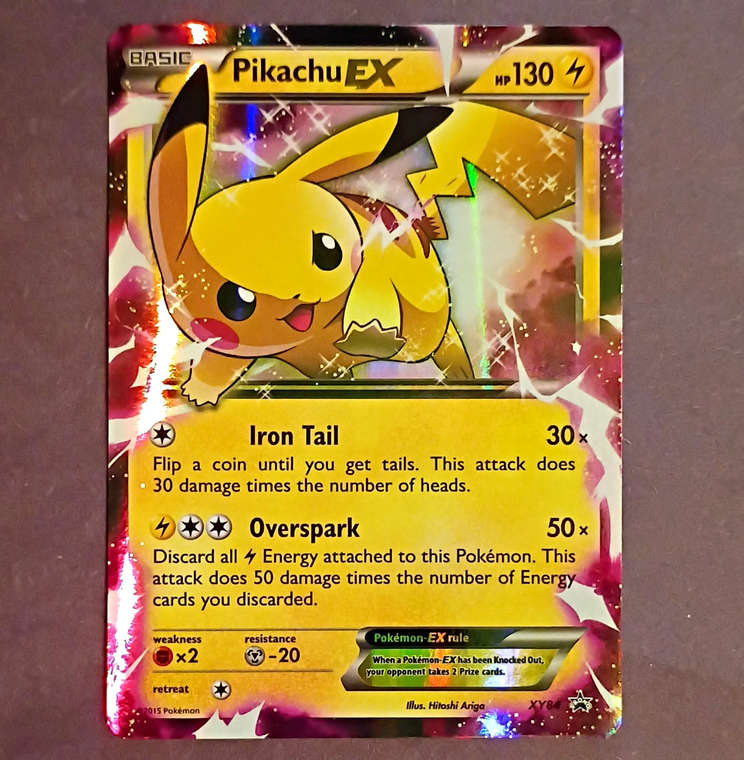 Pikachu EX XY84 Holo Promo XY Promo Pokemon