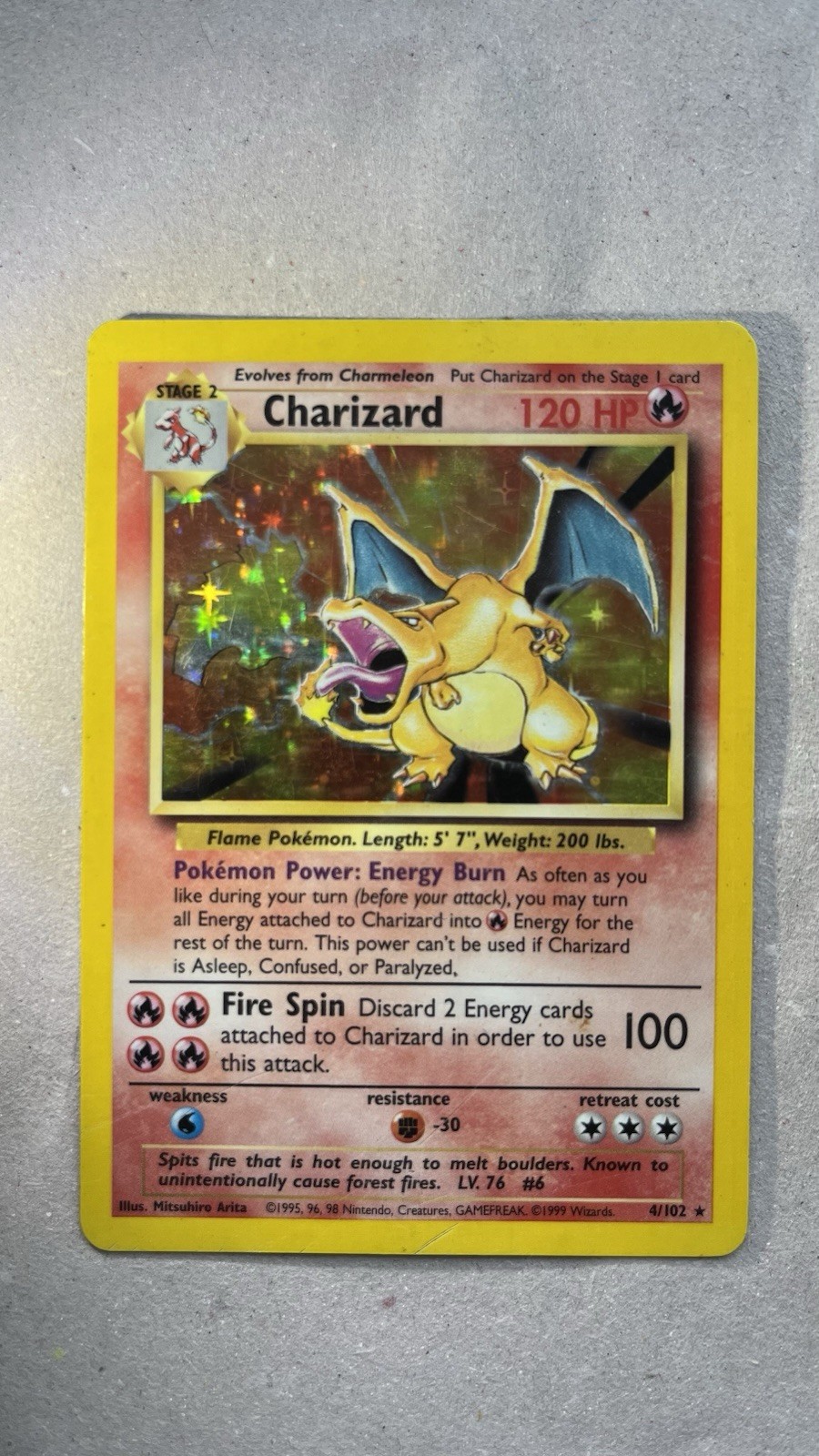 Charizard 4/102 Base Set Holo Charizard 4/102 Base Set Holo