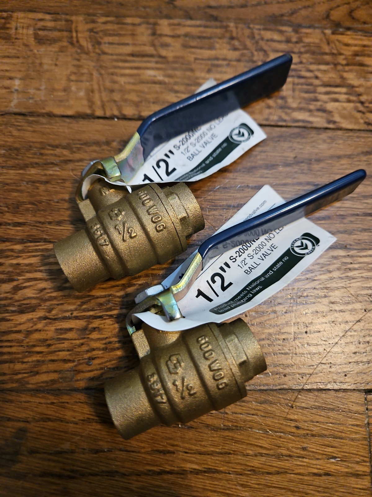 Lot of 2 - LEGEND Ball VALVE 101-423NL Forged Brass Full Port Ball Valve 1/2 Lot of 2 - LEGEND Ball VALVE 101-423NL Forged Brass Full Port Ball Valve 1/2