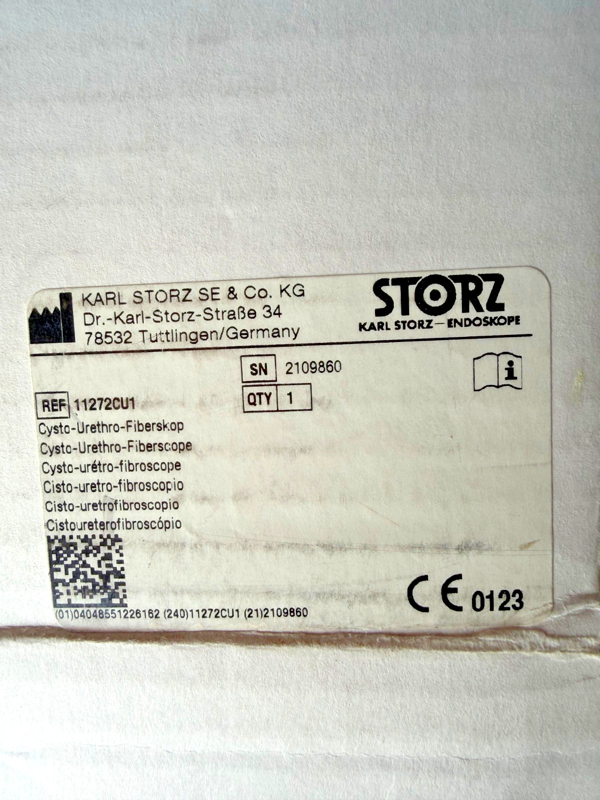 Karl Storz 11272CU1 Fiber Cystoscope 11272CU1