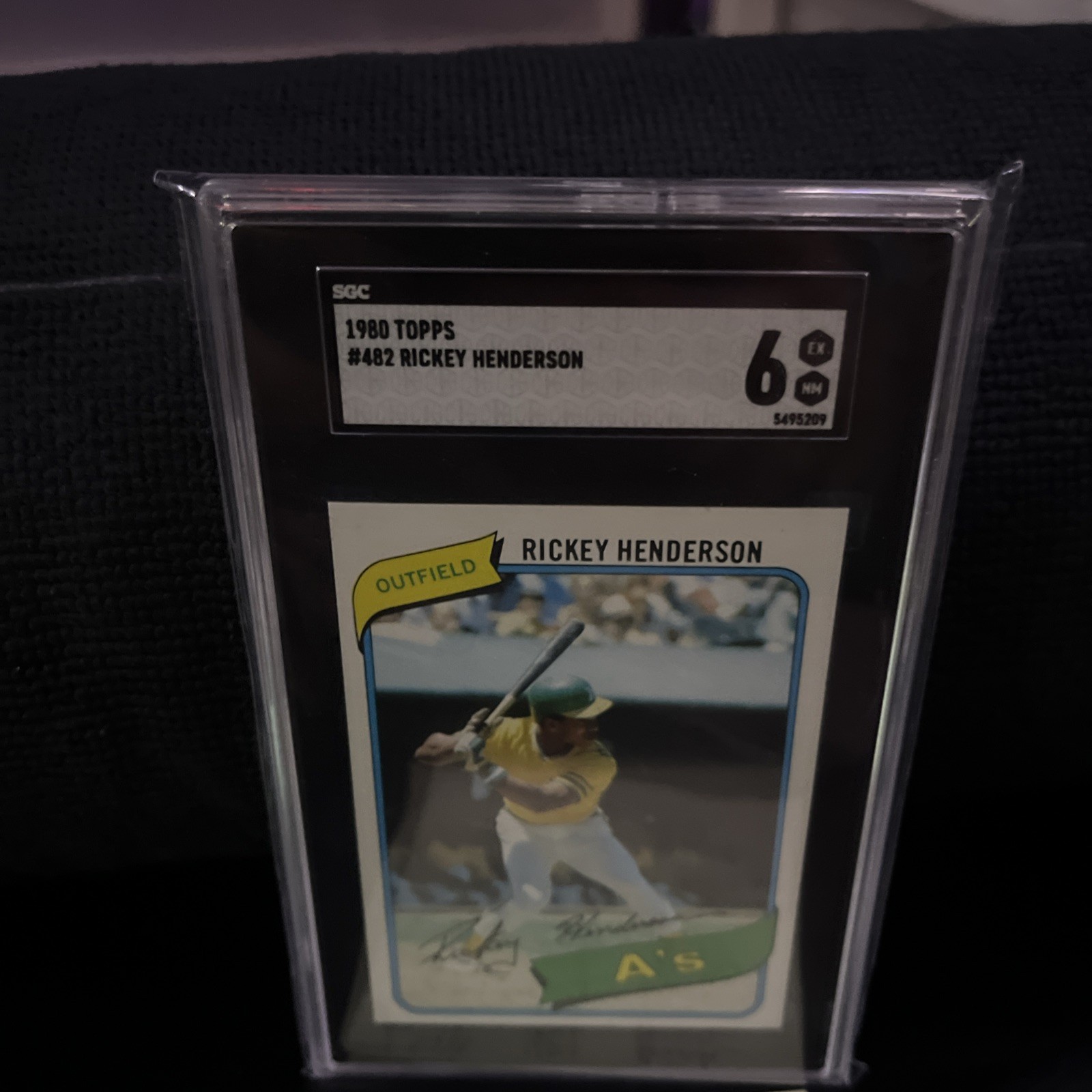 1980 Topps - #482 Rickey Henderson SGC 6 (RC) Well Centered 1980 Topps - #482 Rickey Henderson SGC 6 (RC) Well Centered