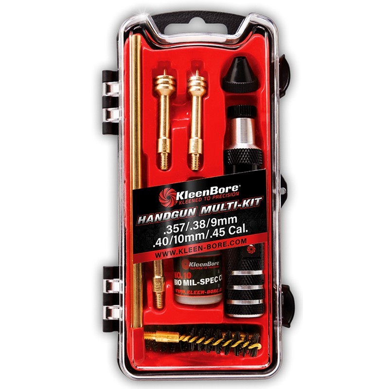 KleenBore HMK38-45 Handgun Multi-Kit for .38/.357/9mm/.40/10mm/.45 Cal KleenBore HMK38-45 Handgun Multi-Kit for .38/.357/9mm/.40/10mm/.45 Cal