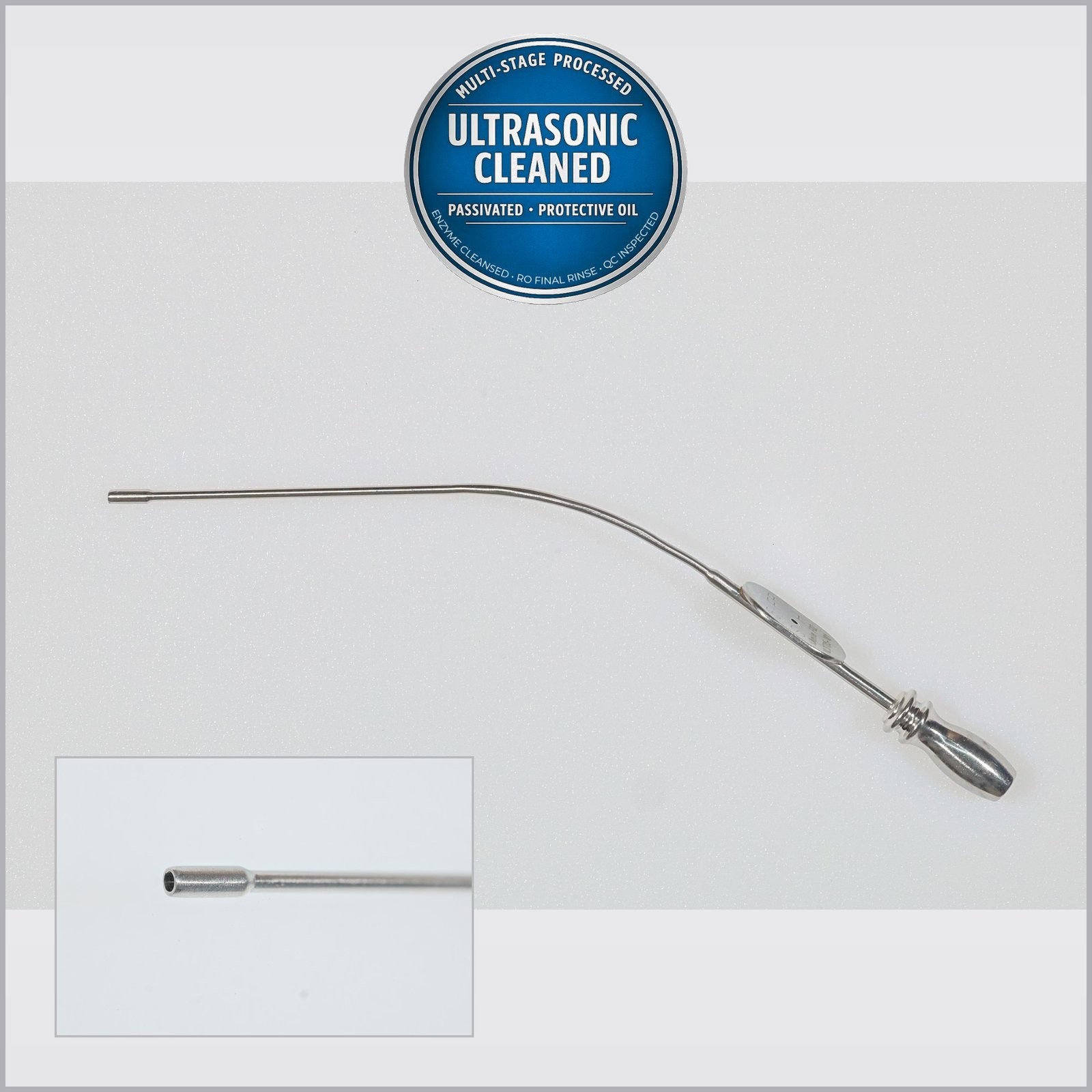 V Mueller NL3785-181 Rhoton-Merz Suction Tube, Angled, 5 Fr, Malleable, 5-5/8in