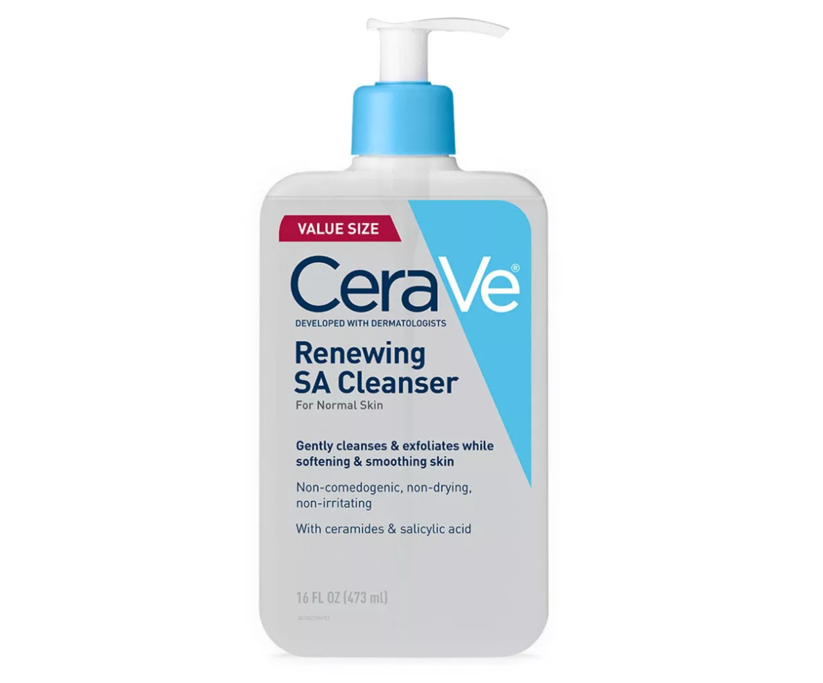 CeraVe Renewing SA Cleanser Value Size 16 oz For Normal Skin Exfoliating Gentle