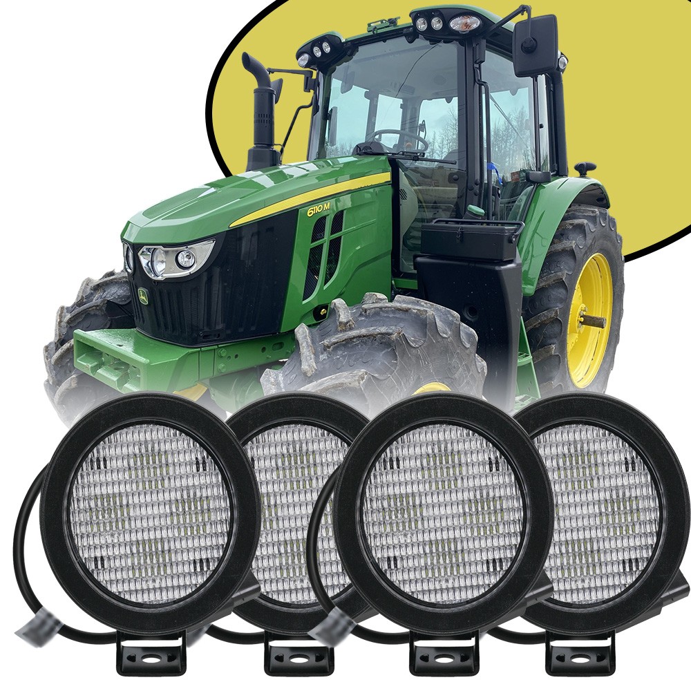 4PCS LED Light Kits For John Deere 5425N,5325N,6105M,6110M 6115M,6120M,7850