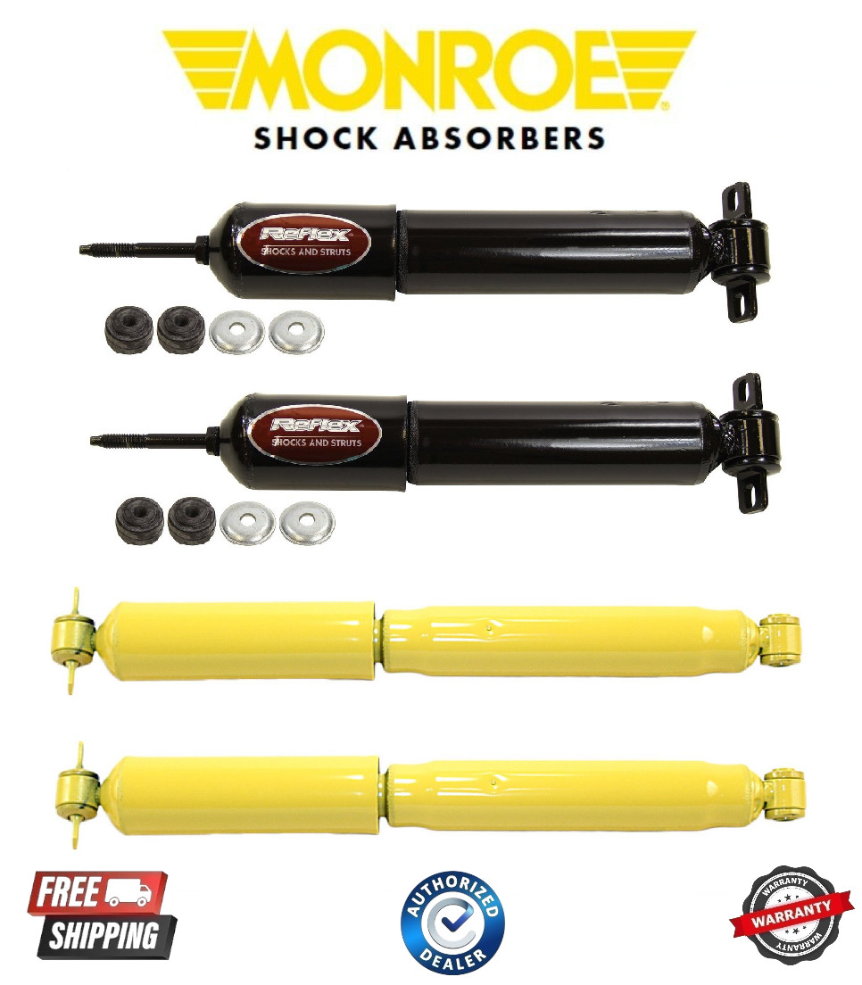 Monroe Reflex New Front & Rear Shocks  Fits Chevy Express GMC Savana 1500 03-14