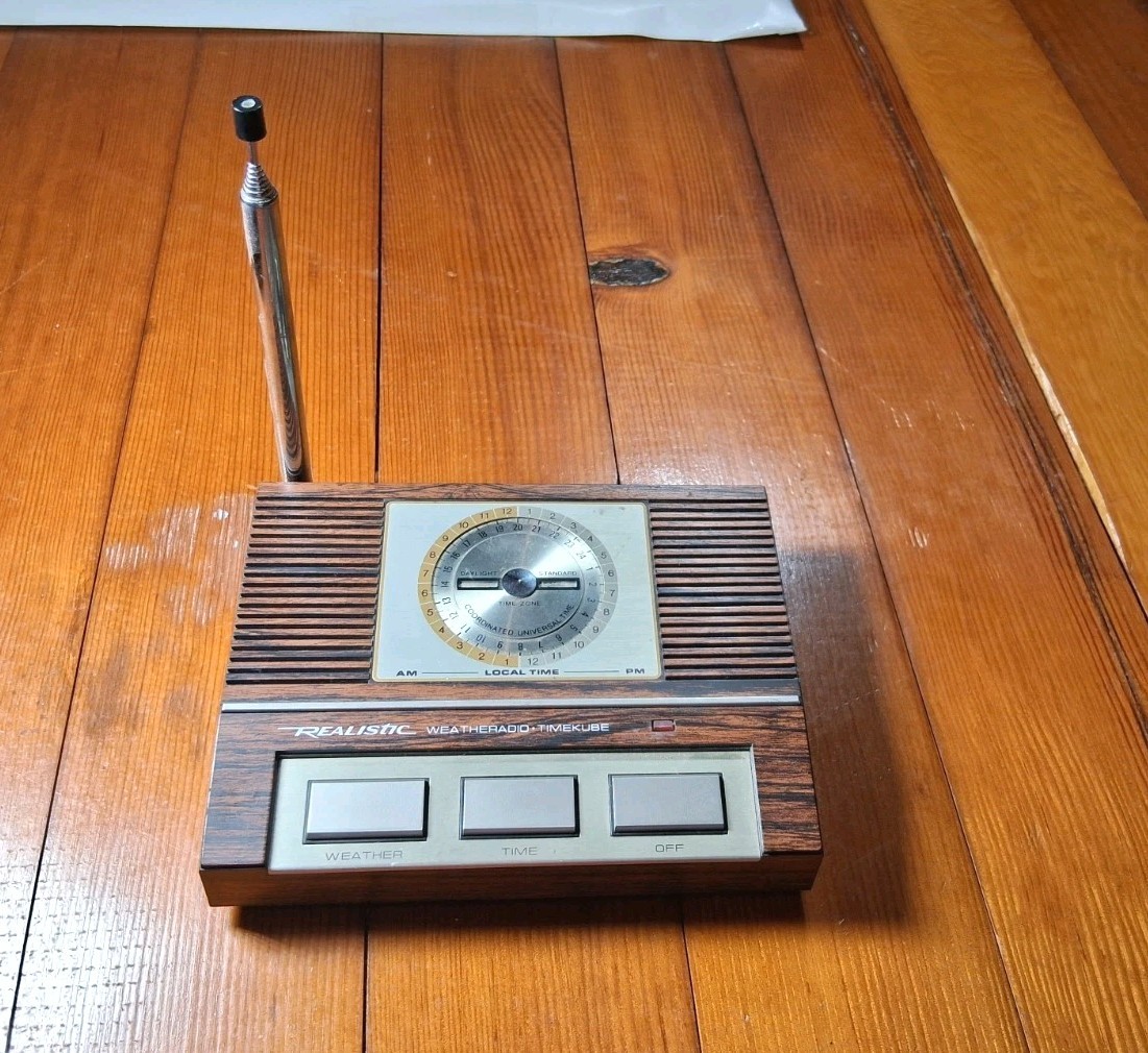 Vintage Realistic Weather Radio Timekube Time Signal Receiver Radio Shack Vintage Realistic Weather Radio Timekube Time Signal Receiver Radio Shack