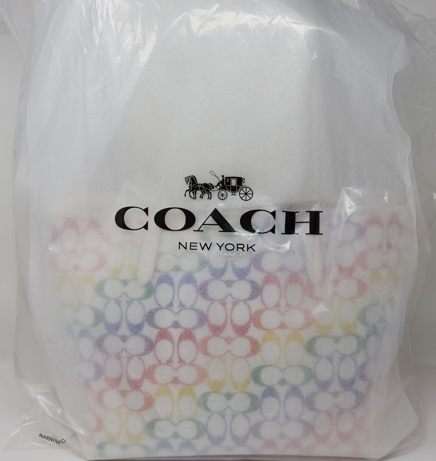 NEW COACH Rainbow Signature Large Tote Bag Handbag In Factory Packaging $428