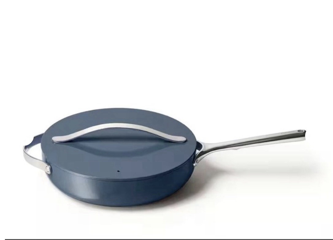 Caraway 4.5 Qt Ceramic Nonstick Saute Pan. Blue