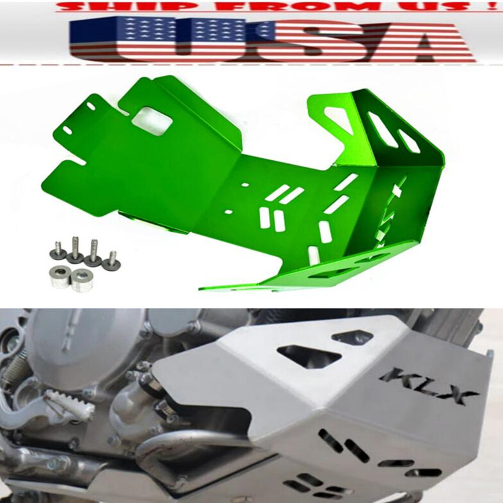 US Green Skid Plate Engine Guard Protector For KAWASAKI KLX250 /R/S KLX300 /R