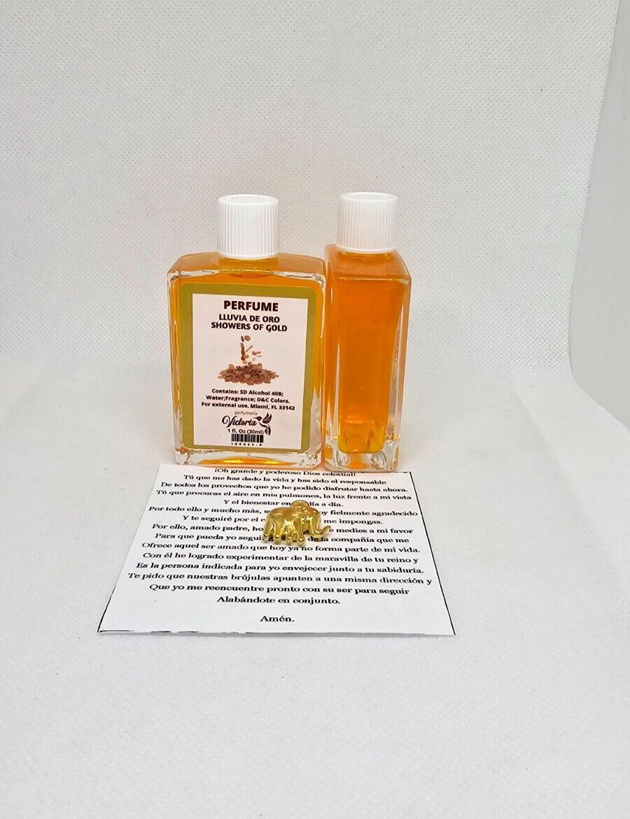 LLUVIA DE ORO PERFUME FEROMONA ATRAE DINERO PROSPERIDAD ABUNDANCIA 1PC