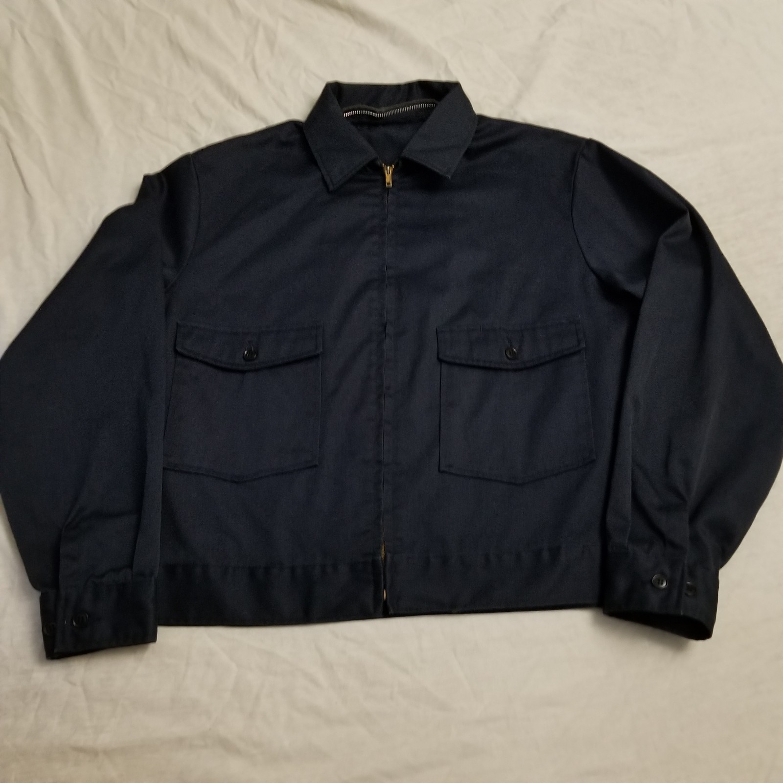 Vintage Lee Chetopa Twill Jacket Mens 42 Blue Full Zip 70s Workwear Talon Vintage Lee Chetopa Twill Jacket Mens 42 Blue Full Zip 70s Workwear Talon