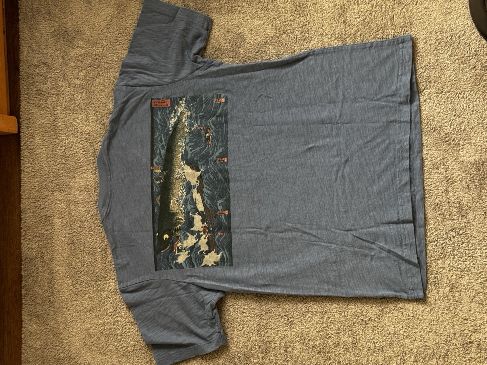 Uniqlo UT x MIF:Boston Godzilla Graphic Print Blue Men’s Tee L Cotton Uniqlo UT x MIF:Boston Godzilla Graphic Print Blue Men’s Tee L Cotton