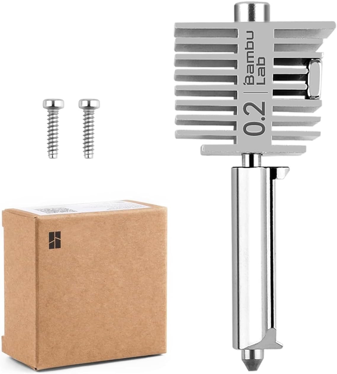 Bamboo Original Stainless Steel Assembly Hotend Kit with 0.2mm Nozzle for Bambu