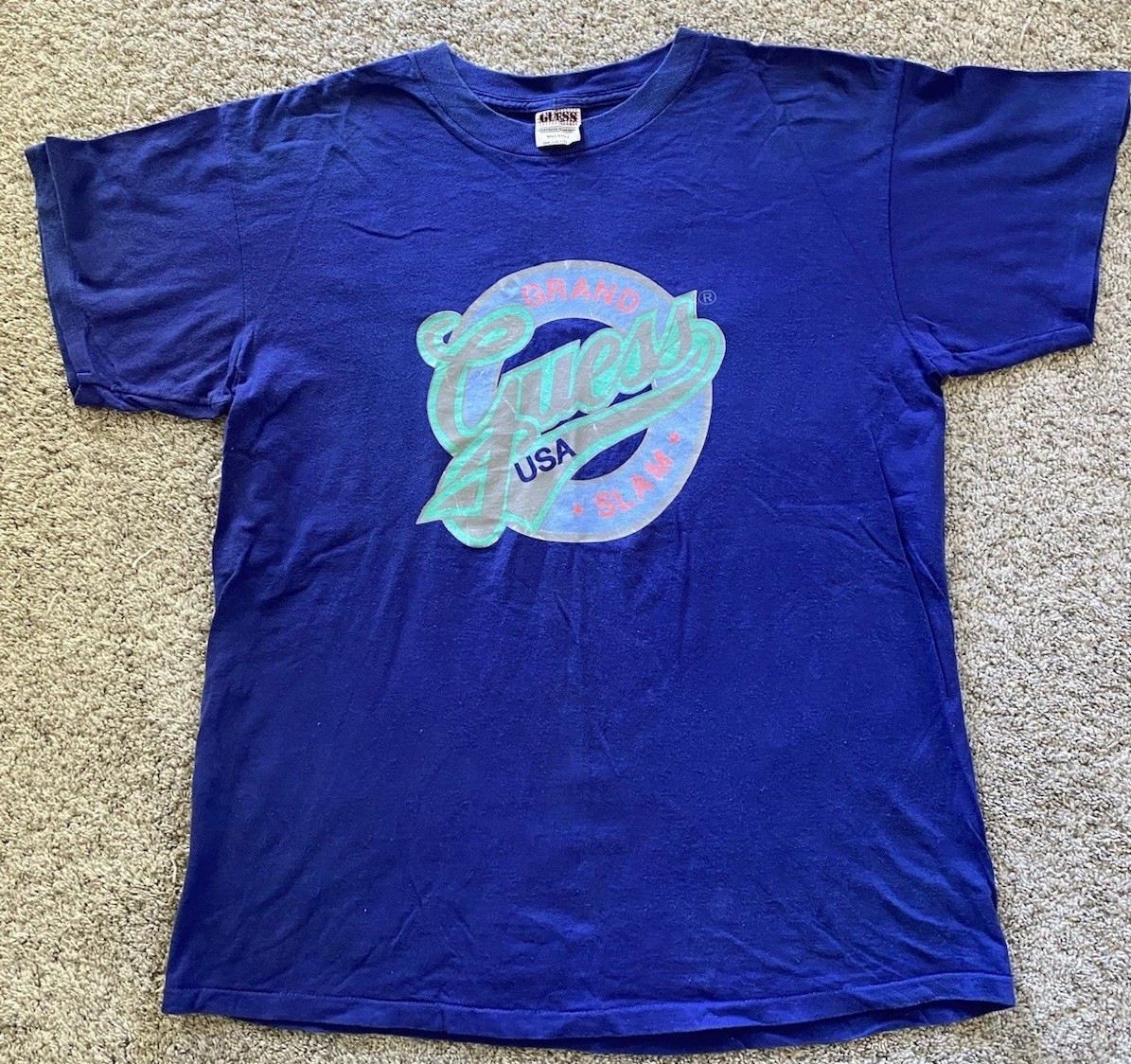 Vintage GUESS USA By Georges Marciano T Shirt 90s 80s Single stitch Sz Large Vintage GUESS USA By Georges Marciano T Shirt 90s 80s Single stitch Sz Large