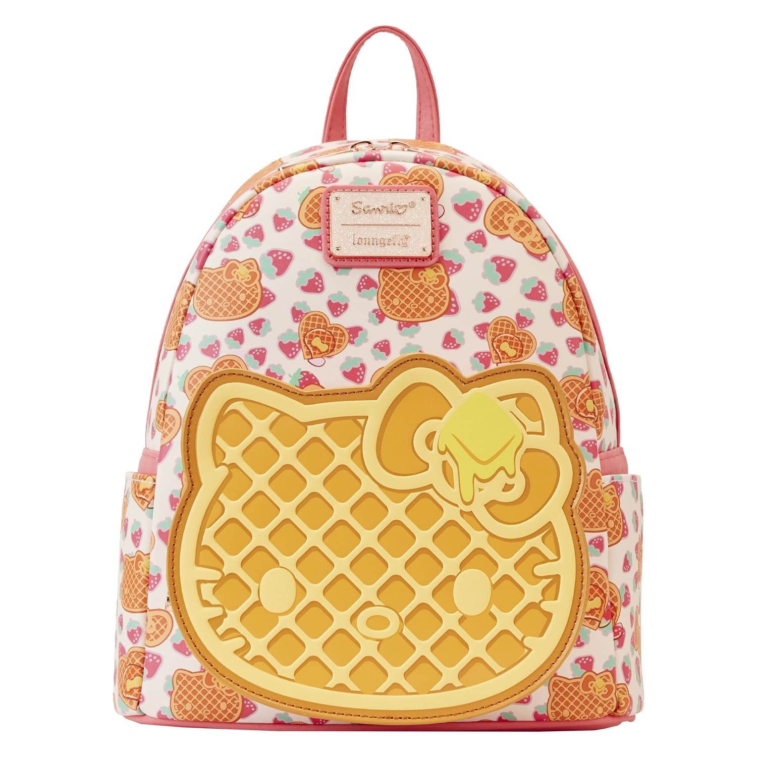 🧇  Loungefly Sanrio Hello Kitty Breakfast Waffle Mini Backpack + Wallet NWT