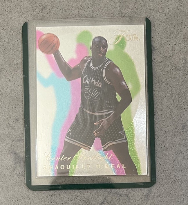 1994-95 Flair - Center Spotlight - Shaquille O'Neal #4 Shaq Orlando Magic 1994-95 Flair - Center Spotlight - Shaquille O'Neal #4 Shaq Orlando Magic