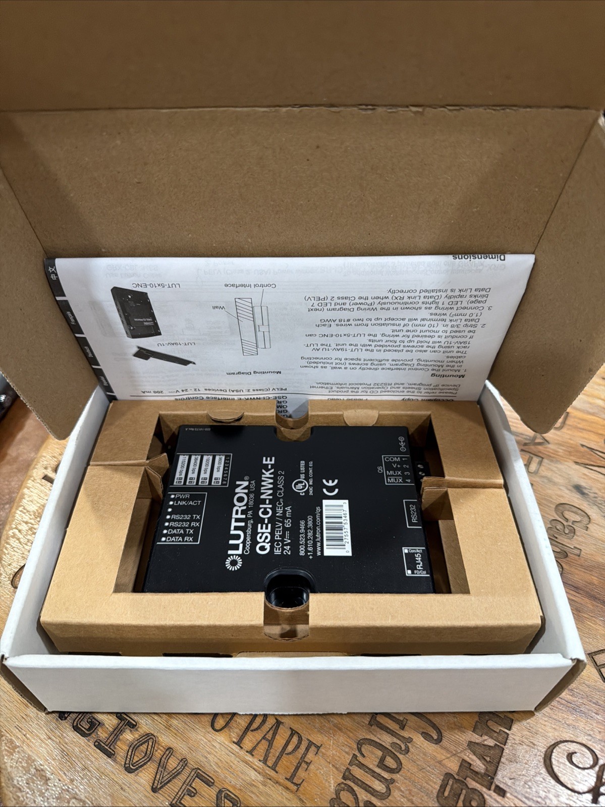 GRAFIK-EYE-LUTRON QSE-CI-NWK-E 12-24V PELV CLASS 2 USA Free Fast Shipping
