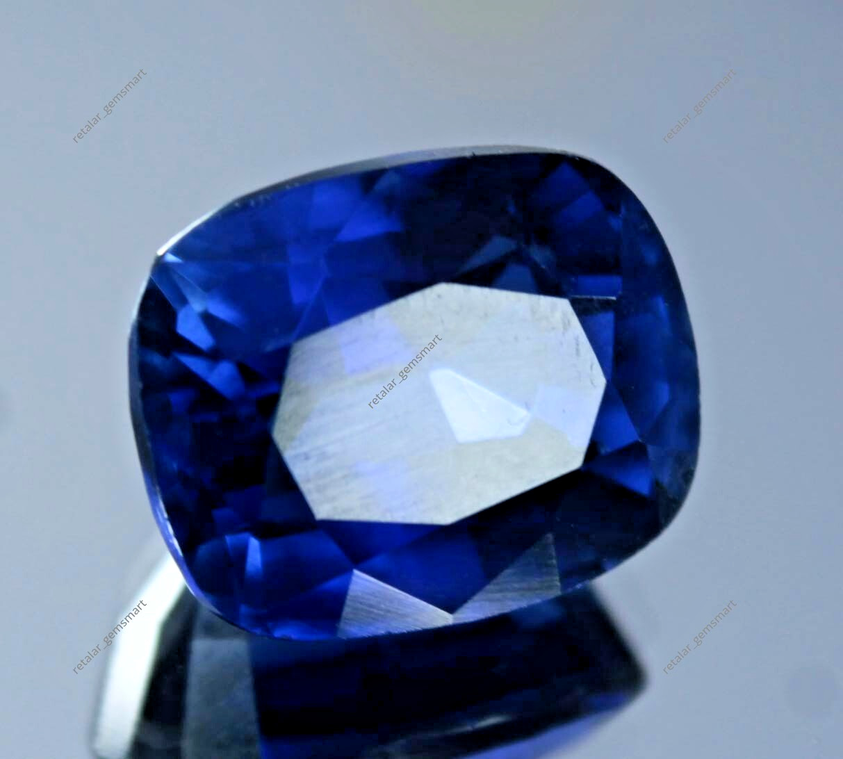 CERTIFIED 10.70 Ct Natural Kashmir Blue Sapphire Cushion Cut Untreated Gemstone