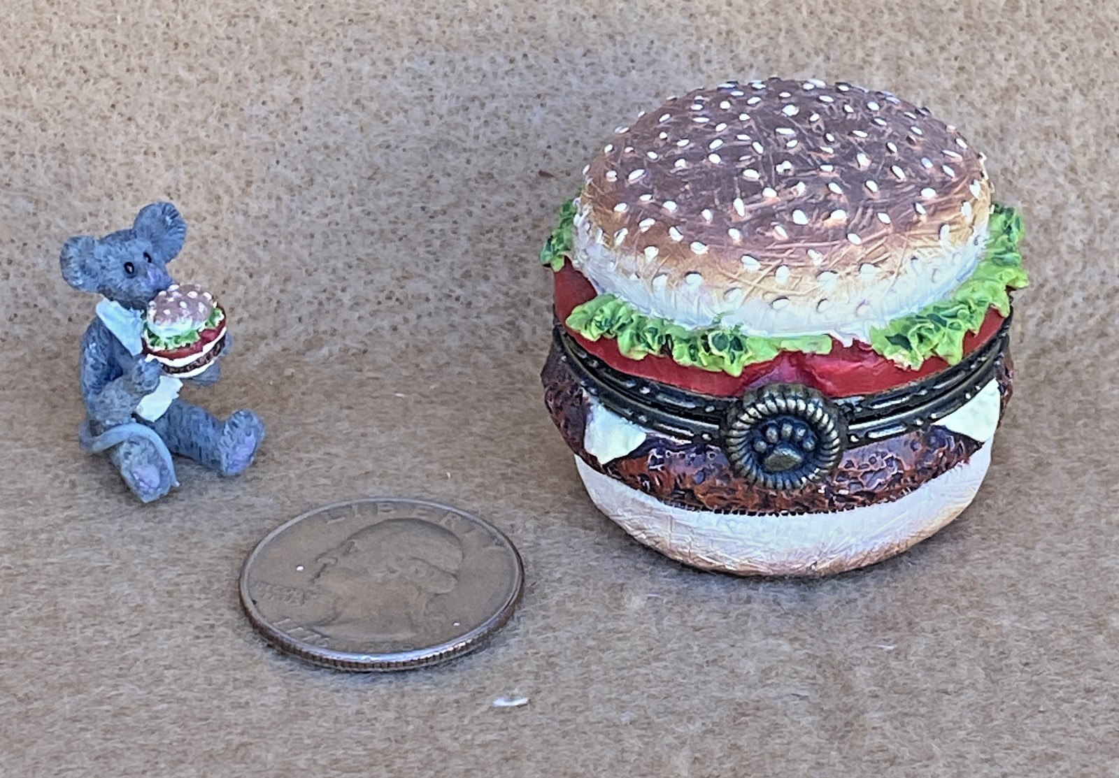 Boyds Bears 2011 Frankie’s Hot-Off-The-Grill Cheeseburger w Patty McNibble 1E142