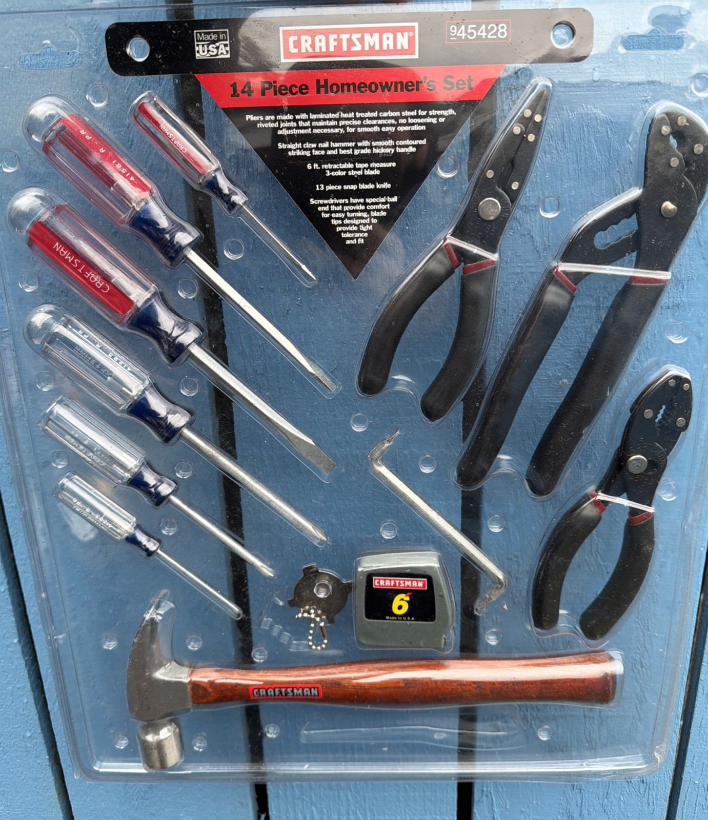 13pc Sears Craftsman USA Nos Rare 13pc Homeowners Set 45428 Pliers Etc Read Note 13pc Sears Craftsman USA Nos Rare 13pc Homeowners Set 45428 Pliers Etc Read Note