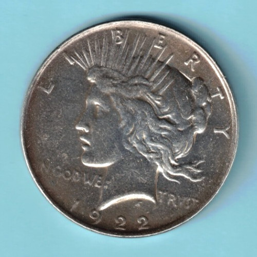 1922 P Peace Silver Dollar $1 90% Silver Coin US Mint Philidelphia Circulated 1922 P Peace Silver Dollar $1 90% Silver Coin US Mint Philidelphia Circulated
