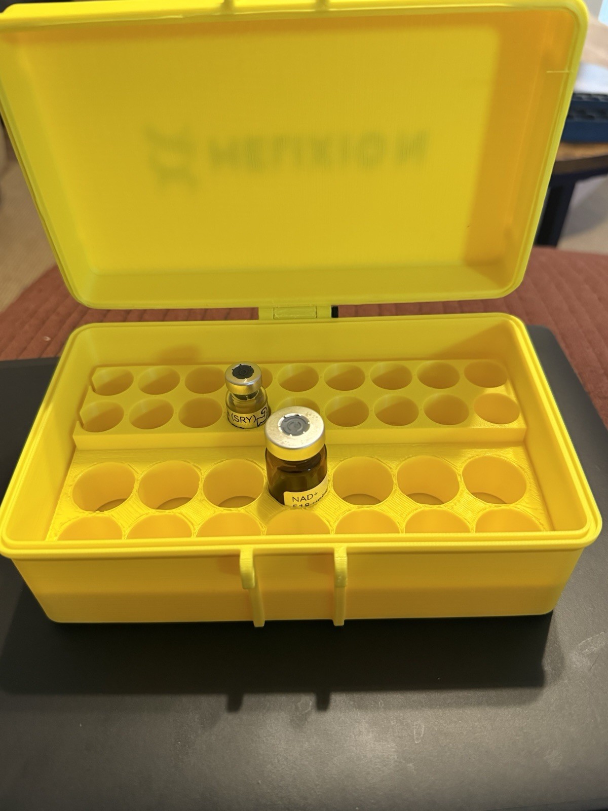 10 Ml and 3ml Peptide Case. (combo Case That Holds 14 10ml Vials And 18 3ml Vial 10 Ml and 3ml Peptide Case. (combo Case That Holds 14 10ml Vials And 18 3ml Vial