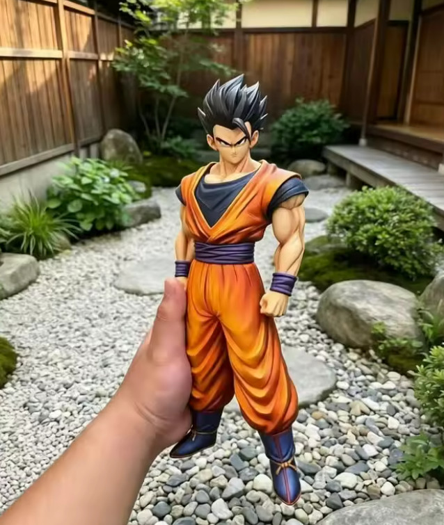 New 30cm Hy Studio Son Goku Gohan Base Form Dragon Ball Z Action Figure W/BOX
