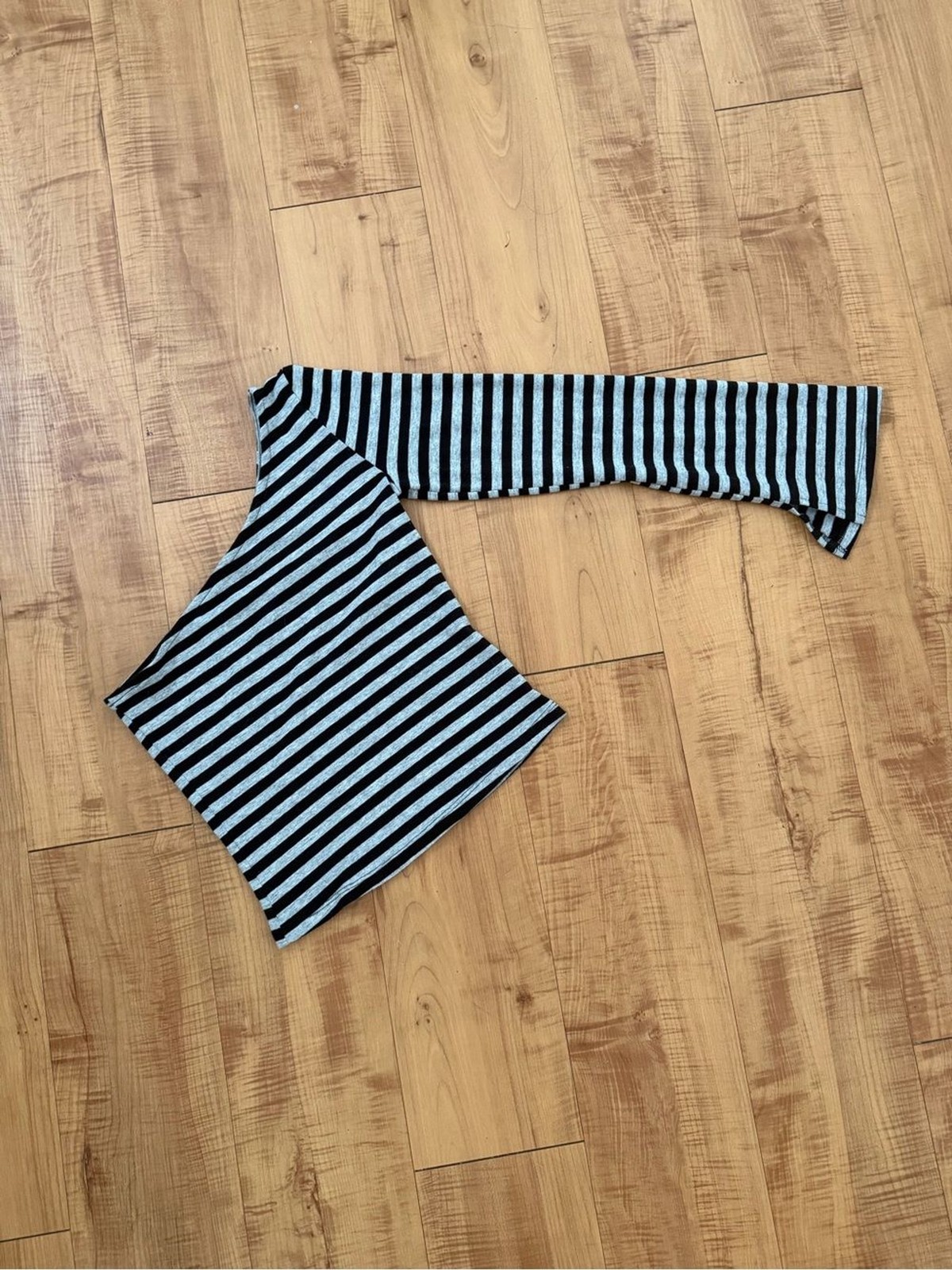 Brand New Vintage Y2K One-Shoulder Stretch Jersey Knit Crop Top