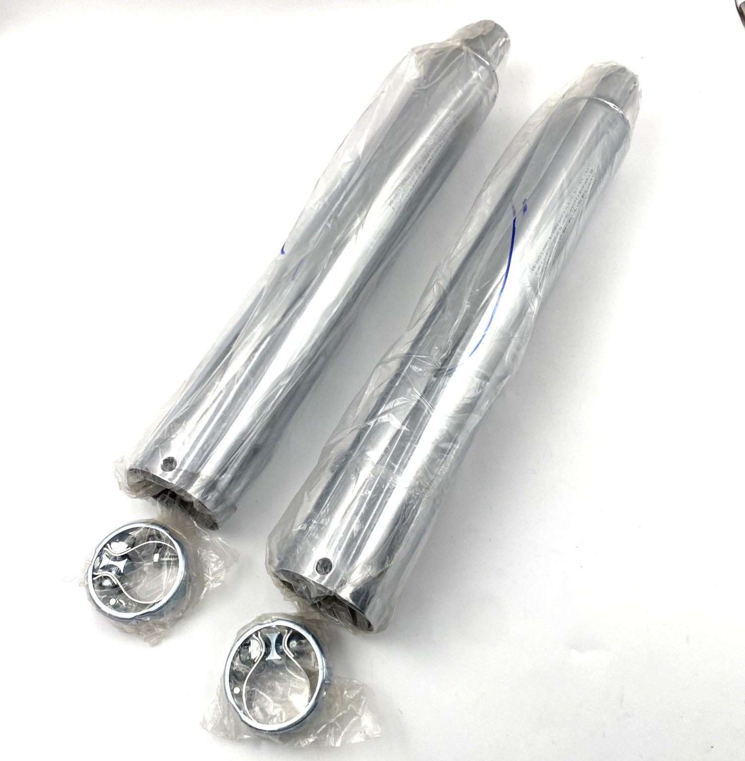 Harley OEM 80463-06 Chrome Slip-On Exhaust Mufflers Pair 06-08 Touring FLH