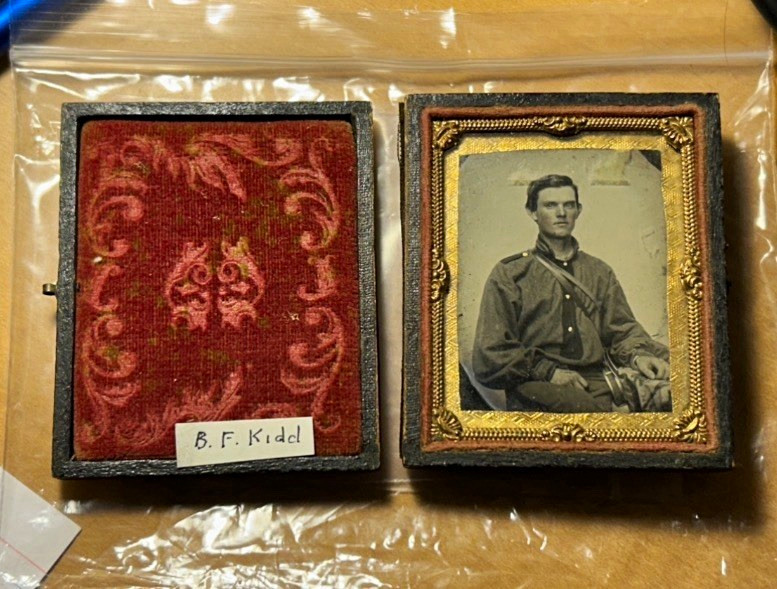 Civil War Confederate ambrotype, ninth plate Civil War Confederate ambrotype, ninth plate