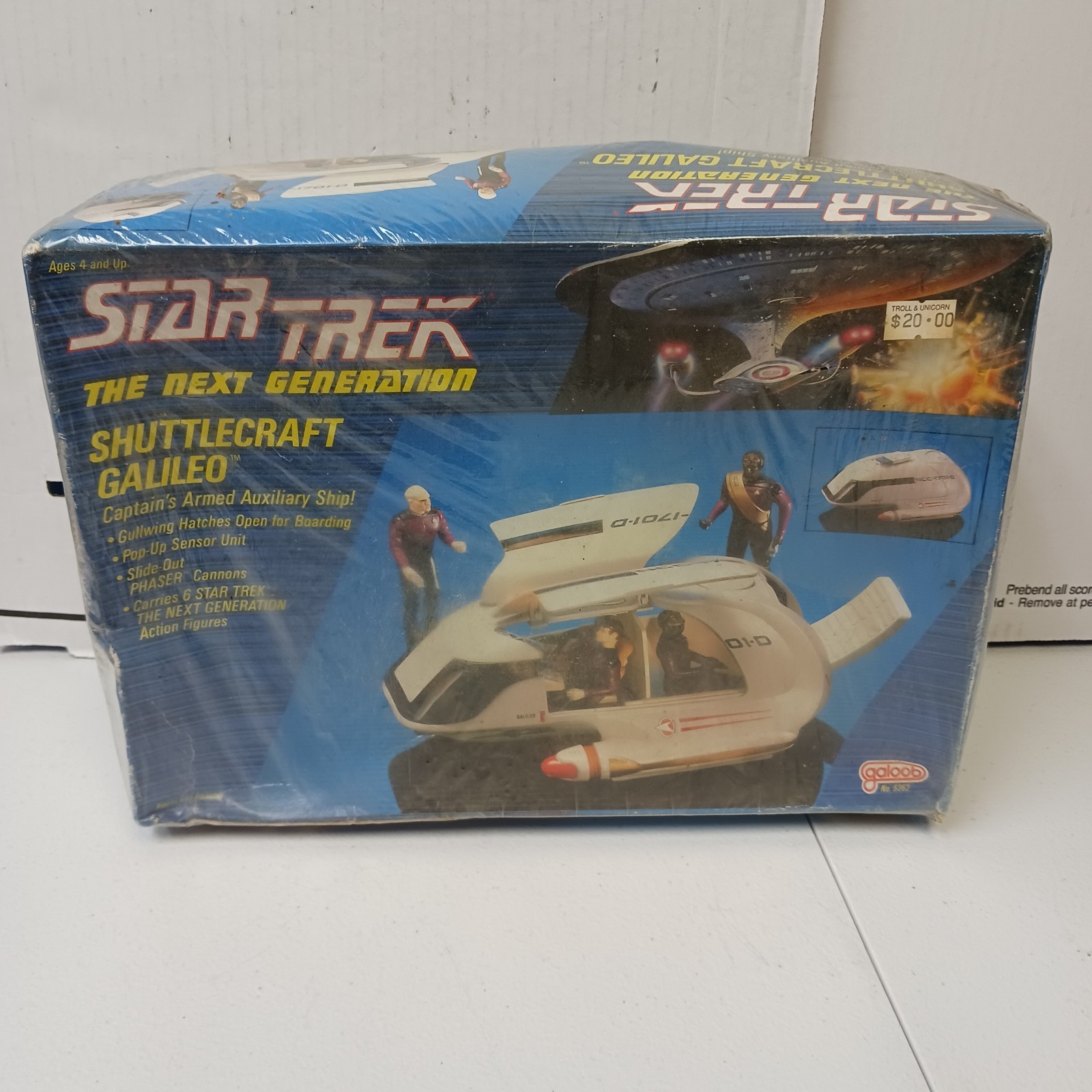 Vintage Star Trek Next Generation Shuttlecraft Galileo Collectible Toy 1989 NOS Vintage Star Trek Next Generation Shuttlecraft Galileo Collectible Toy 1989 NOS