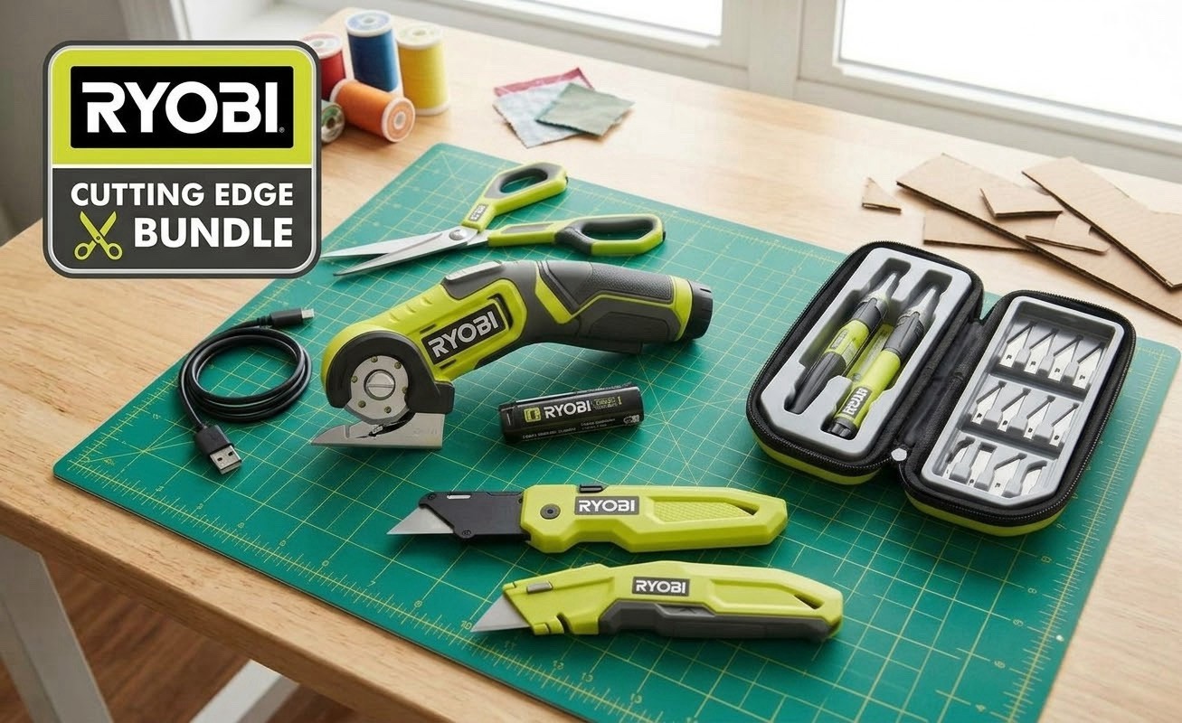 Ryobi “Cutting Edge Bundle” • Make the cut With Ryobi Precision Blade Tools •