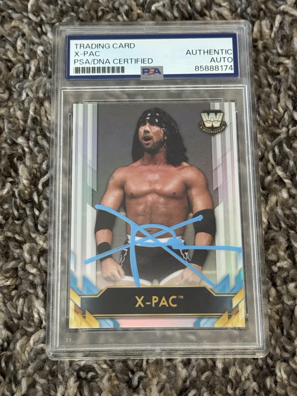 X-PAC Autographed 2020 Topps Chrome Big Legends #BL-25 PSA Slabbed